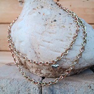 Heart Locket Necklace Chain Jewelry NEW